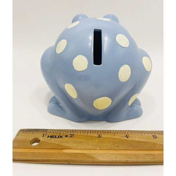 Frog Piggy Bank Toad Green Baby Nursery Original Stopper Frogs ‘n Fly’s 1999 - Picture 10 of 10